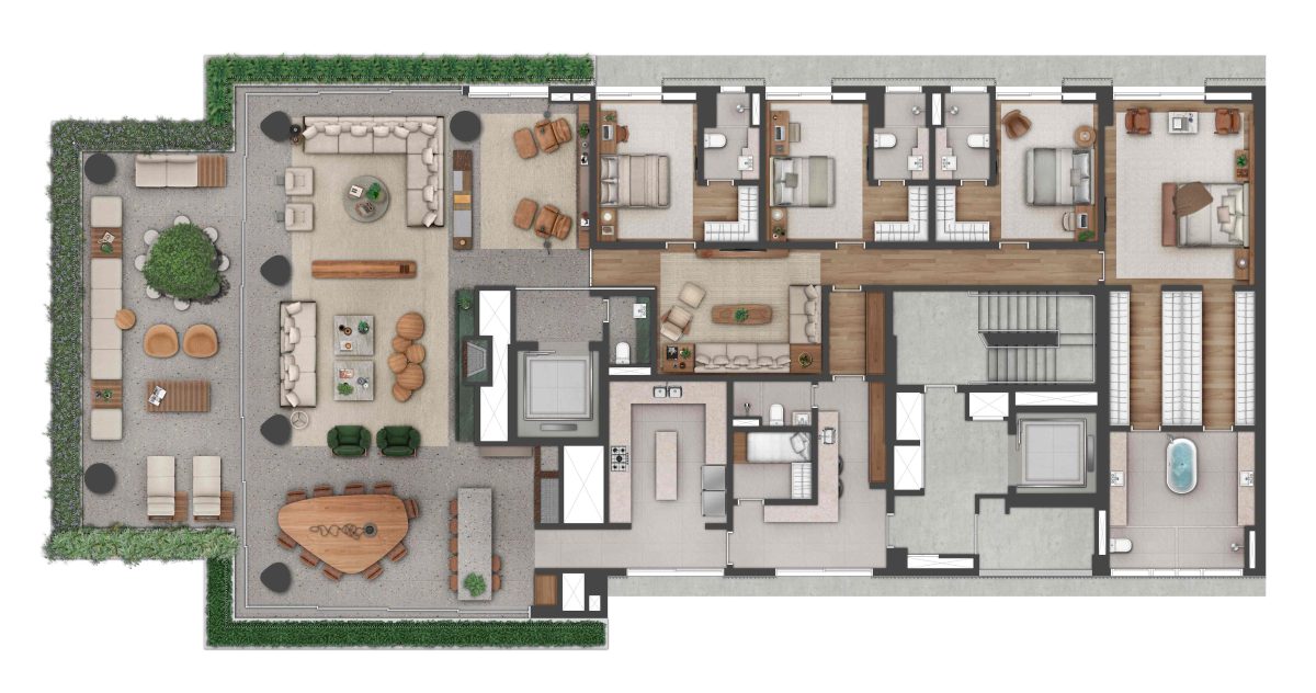 Planta Baixa Apartamento | Final 02 – Tipo 3