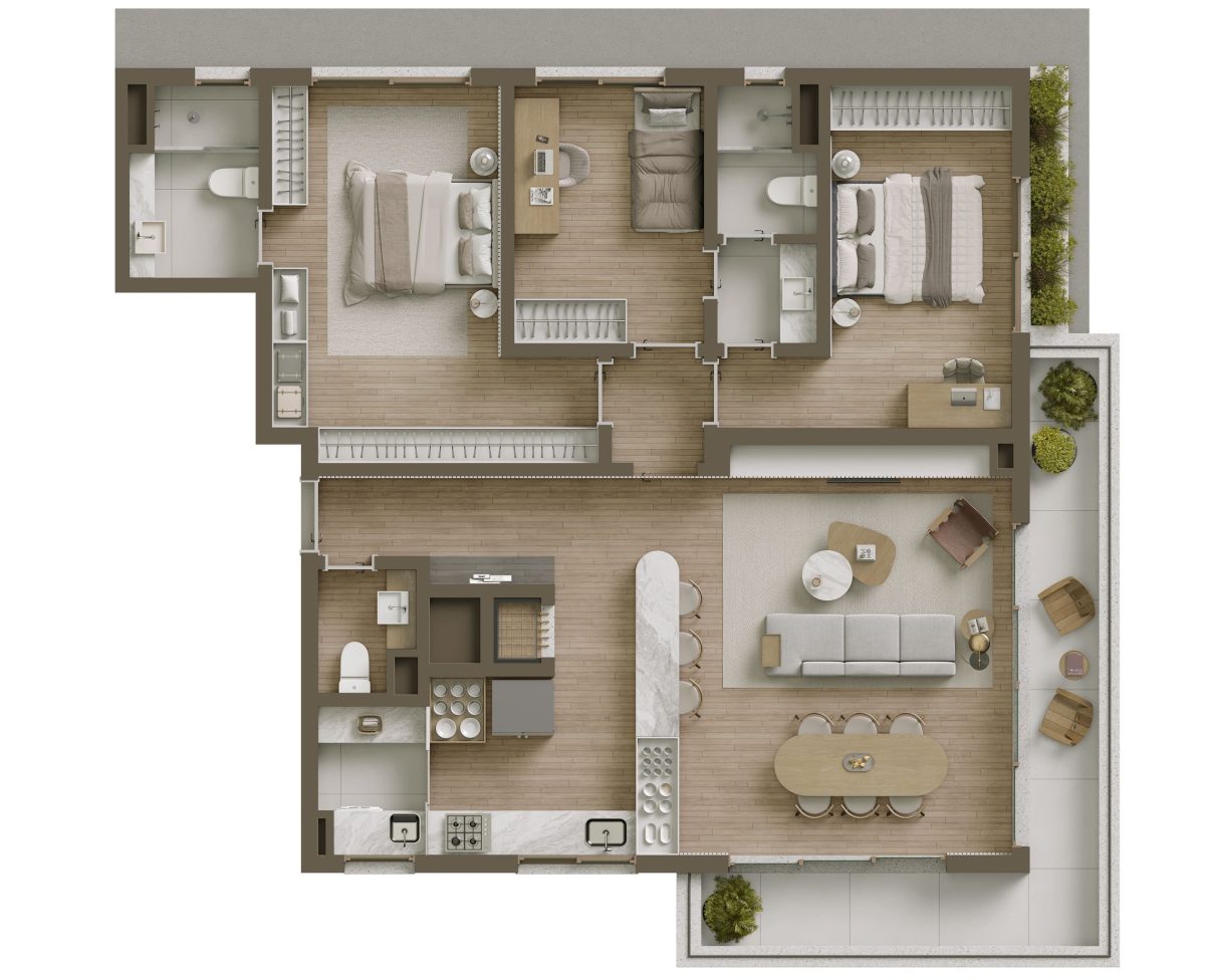 Apartamentos 601 e 1001