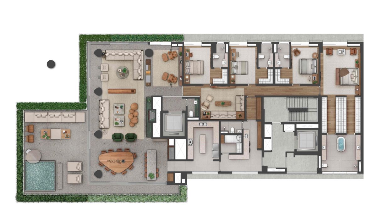 Planta Baixa Apartamento | Final 02 – Tipo 2
