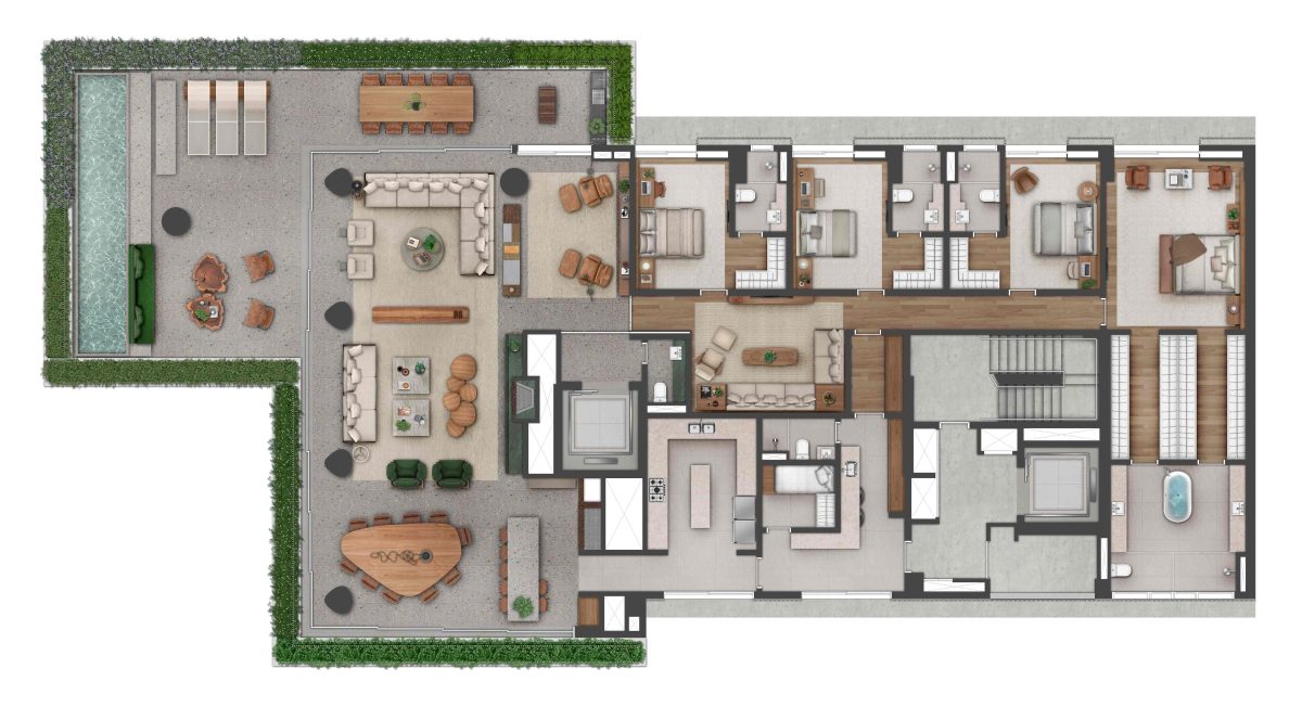 Planta Baixa Apartamento | Final 02 – Tipo 1
