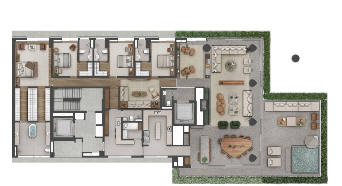 Planta Baixa Apartamento | Final 01 – Tipo 1