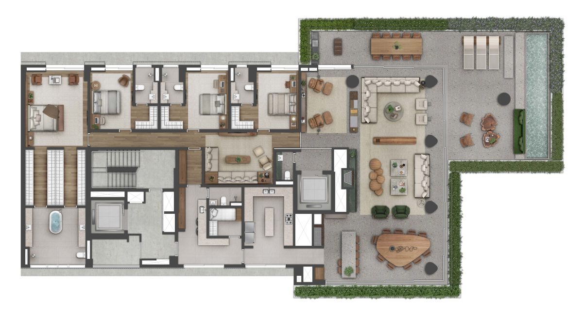 Planta Baixa Apartamento | Final 01 – Tipo 2
